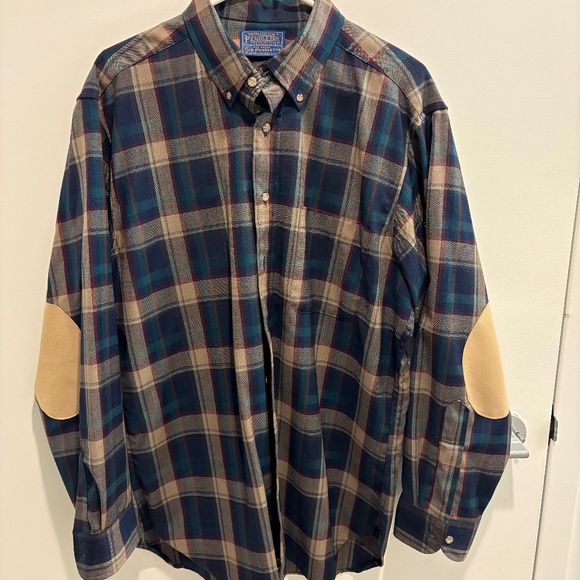 Vintage Men’s Pendleton Plaid Wool Shirt - Picture 1 of 10